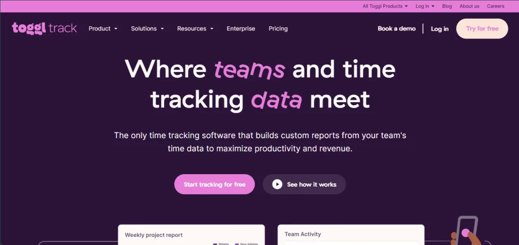 5 Best Time Management Apps for People Who Are Tired of Being Busy 4 Toggl Website